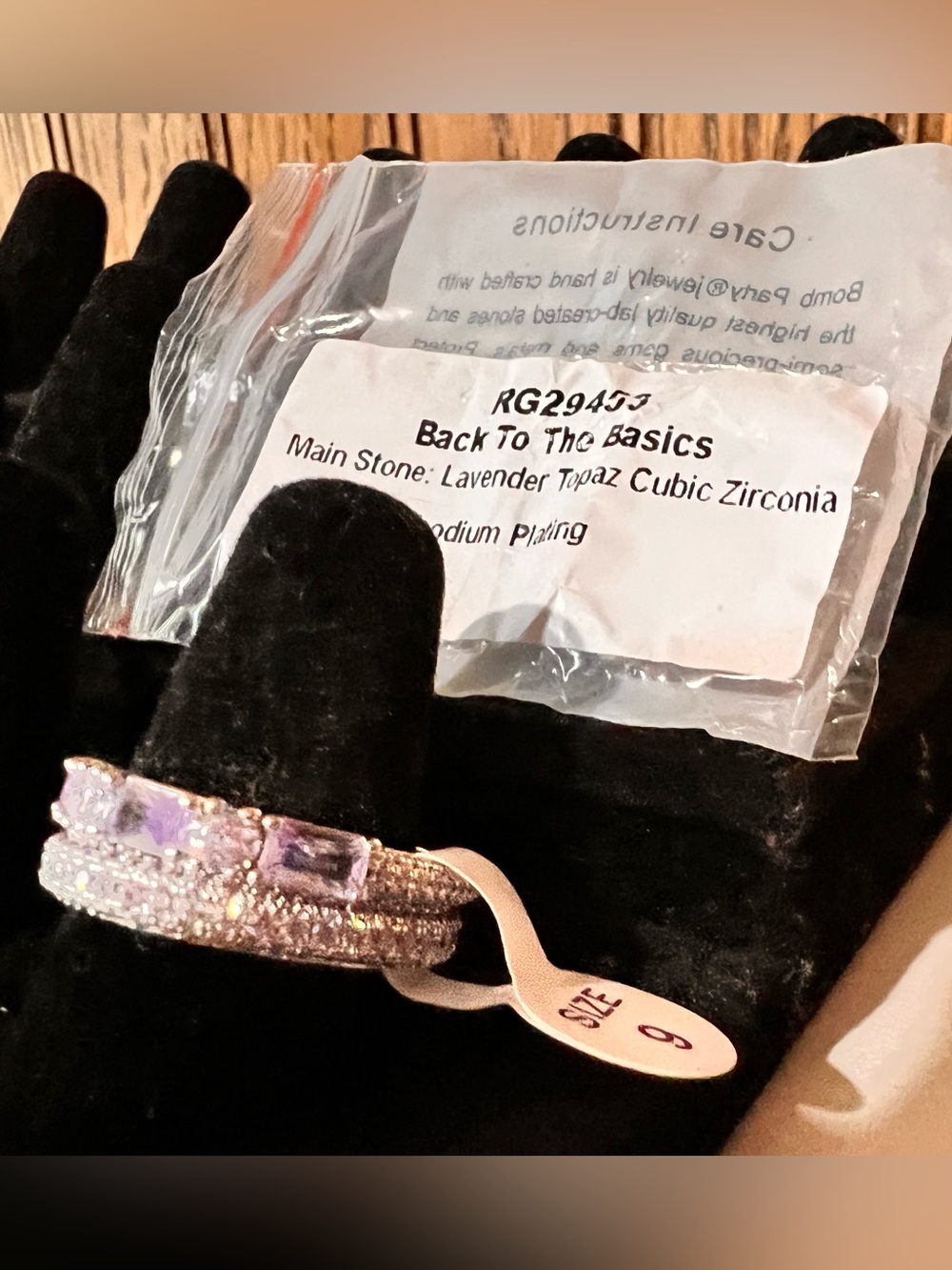 Bp “Back To The Basics” Lavender Topaz and Cubic Zirconia